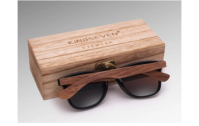 Handgemachte polarisierte Sonnenbrille aus Walnussholz UV400 Mode für Männer und Frauen Markendesign Bunte Sonnenbrille Spiegelschirme