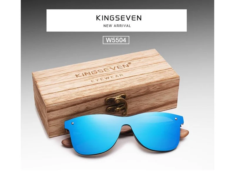 Handgemachte polarisierte Sonnenbrille aus Walnussholz UV400 Mode für Männer und Frauen Markendesign Bunte Sonnenbrille Spiegelschirme