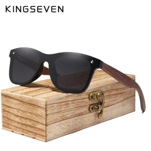 Handgemachte polarisierte Sonnenbrille aus Walnussholz UV400 Mode für Männer und Frauen Markendesign Bunte Sonnenbrille Spiegelschirme