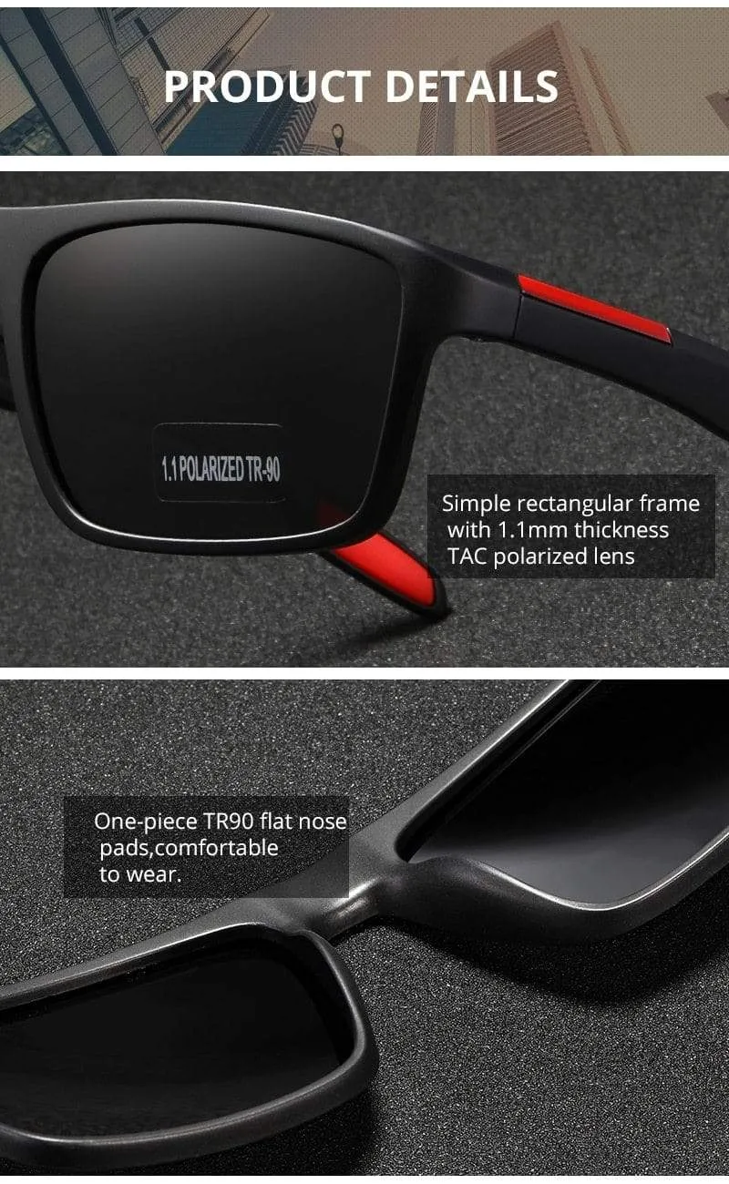 Italien Design TR90 Polarisierte Sonnenbrille Männer Frauen Sport Fahren Shades KDEAM UV400 Unzerbrechliche Sonnenbrille Mit Box