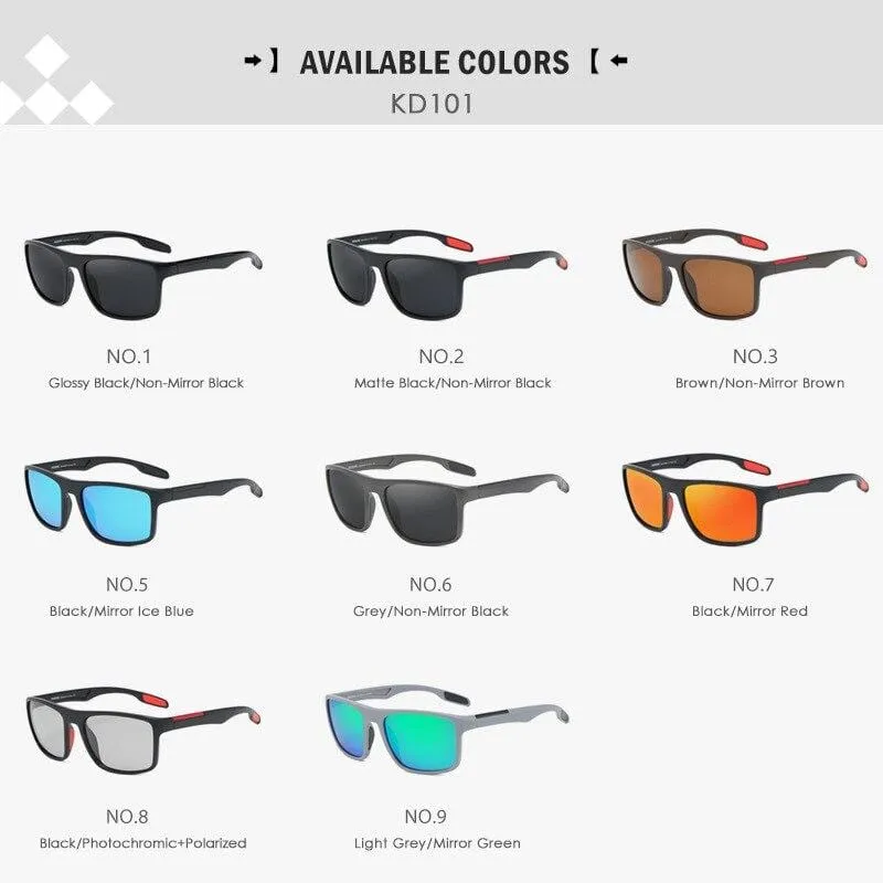 Italien Design TR90 Polarisierte Sonnenbrille Männer Frauen Sport Fahren Shades KDEAM UV400 Unzerbrechliche Sonnenbrille Mit Box