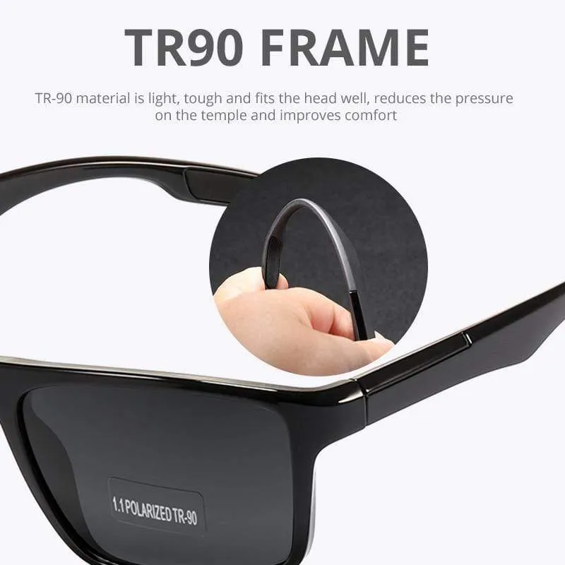 Italien Design TR90 Polarisierte Sonnenbrille Männer Frauen Sport Fahren Shades KDEAM UV400 Unzerbrechliche Sonnenbrille Mit Box