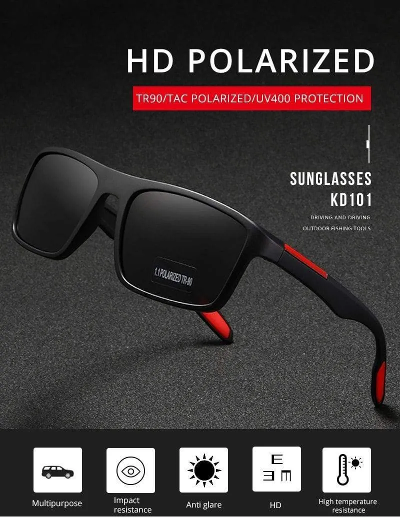 Italien Design TR90 Polarisierte Sonnenbrille Männer Frauen Sport Fahren Shades KDEAM UV400 Unzerbrechliche Sonnenbrille Mit Box