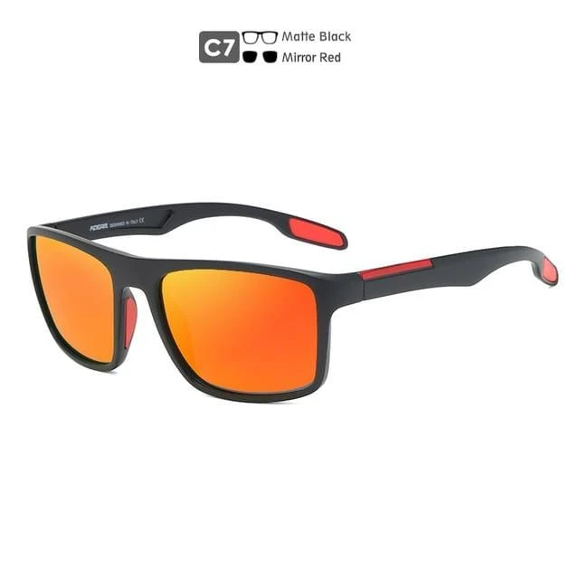 Italien Design TR90 Polarisierte Sonnenbrille Männer Frauen Sport Fahren Shades KDEAM UV400 Unzerbrechliche Sonnenbrille Mit Box