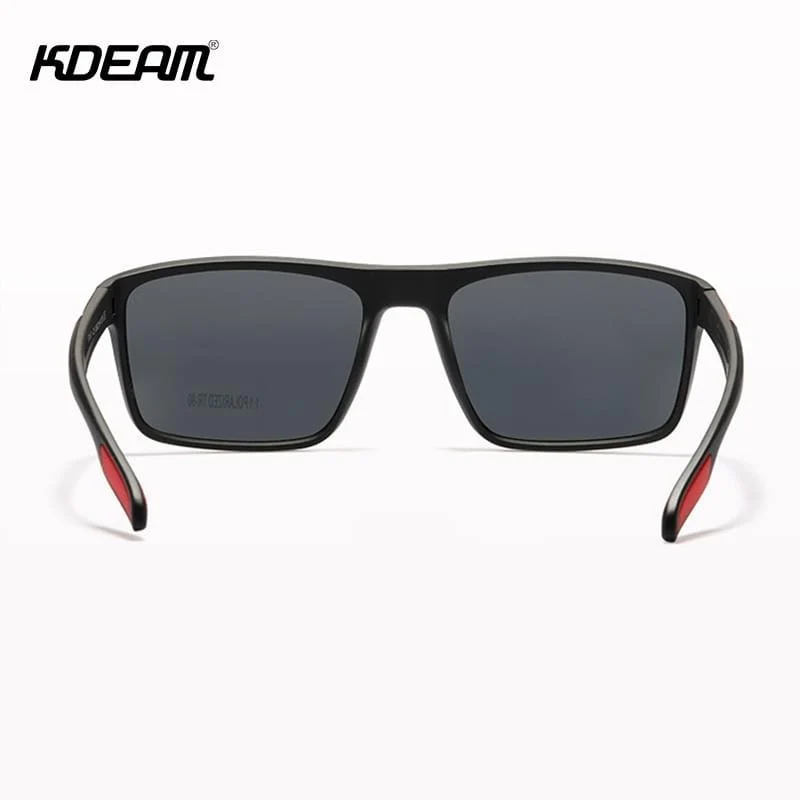 Italien Design TR90 Polarisierte Sonnenbrille Männer Frauen Sport Fahren Shades KDEAM UV400 Unzerbrechliche Sonnenbrille Mit Box