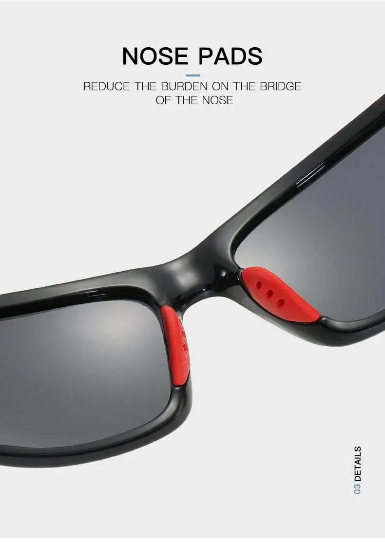 Polarisierte Sport-Sonnenbrille für Herren, für Outdoor-Aktivitäten, Angeln, Autofahren, Sonnenbrille, Vintage, UV400-Schutz
