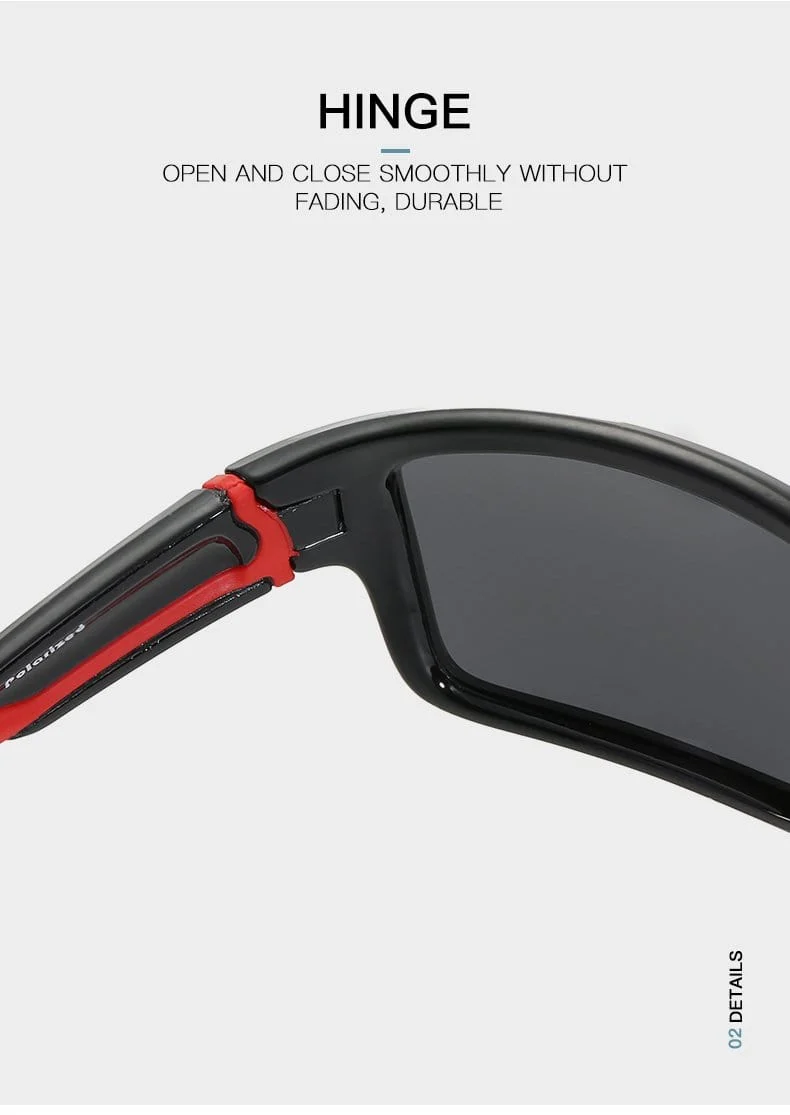 Polarisierte Sport-Sonnenbrille für Herren, für Outdoor-Aktivitäten, Angeln, Autofahren, Sonnenbrille, Vintage, UV400-Schutz