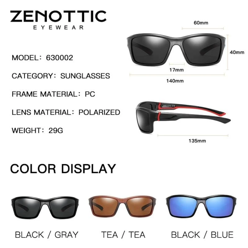 Polarisierte Sport-Sonnenbrille für Herren, für Outdoor-Aktivitäten, Angeln, Autofahren, Sonnenbrille, Vintage, UV400-Schutz
