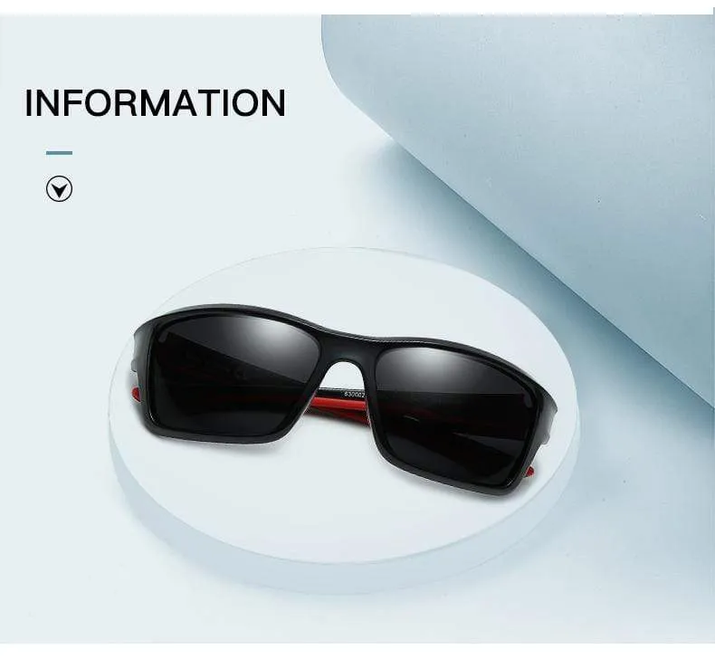 Polarisierte Sport-Sonnenbrille für Herren, für Outdoor-Aktivitäten, Angeln, Autofahren, Sonnenbrille, Vintage, UV400-Schutz