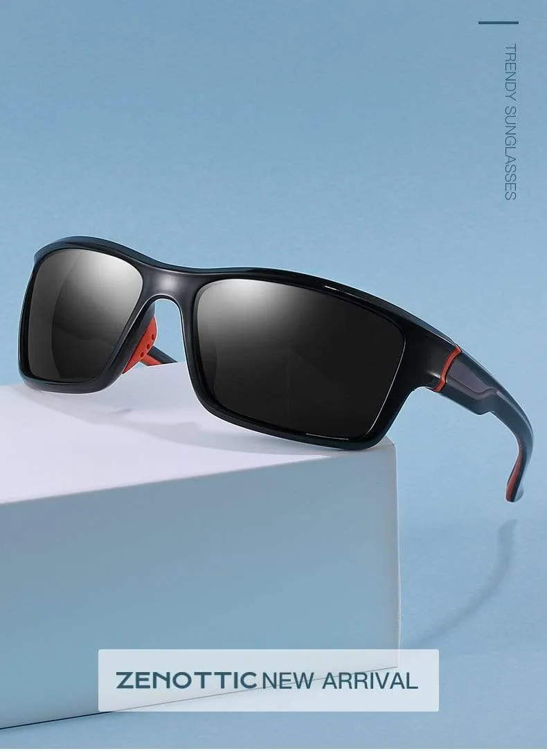 Polarisierte Sport-Sonnenbrille für Herren, für Outdoor-Aktivitäten, Angeln, Autofahren, Sonnenbrille, Vintage, UV400-Schutz