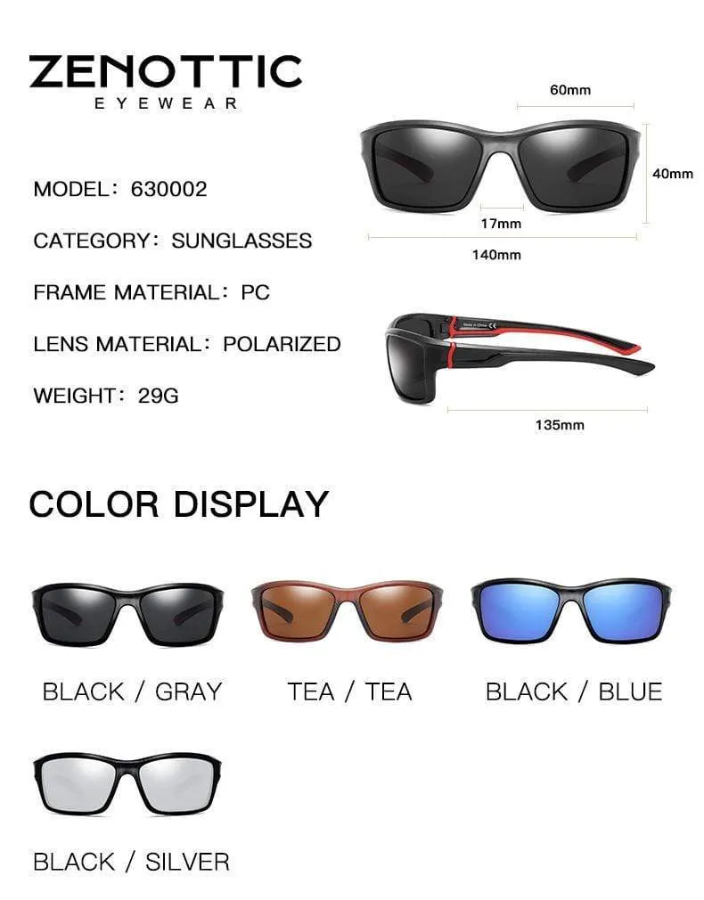 Polarisierte Sport-Sonnenbrille für Herren, für Outdoor-Aktivitäten, Angeln, Autofahren, Sonnenbrille, Vintage, UV400-Schutz
