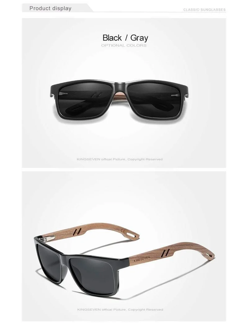 TR90 + Walnussholz handgefertigte Sonnenbrille Männer polarisierte Brillen Zubehör Sonnenbrille verstärktes Scharnier