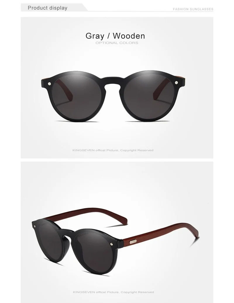 Natürliche handgefertigte Holzsonnenbrille UV400 Herren Sonnenbrille Damen Markendesign Original Palisander Brille Oculo