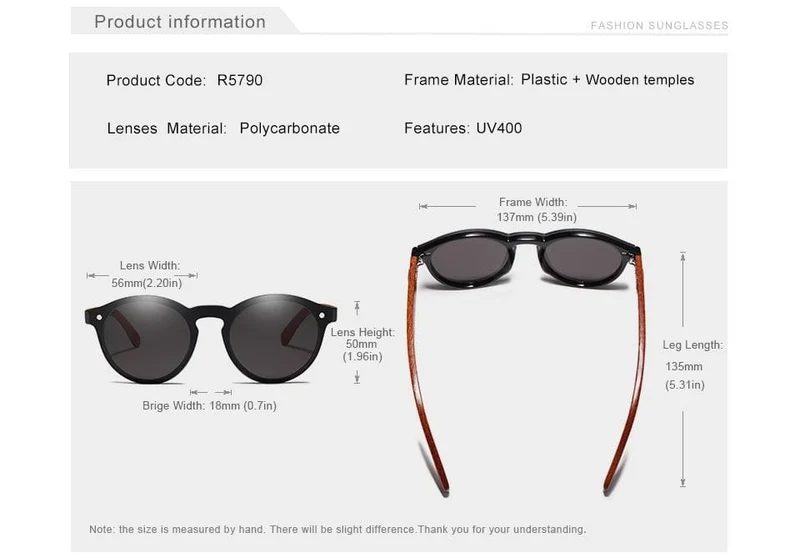 Natürliche handgefertigte Holzsonnenbrille UV400 Herren Sonnenbrille Damen Markendesign Original Palisander Brille Oculo