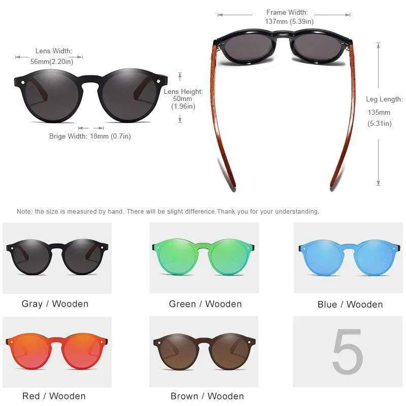 Natürliche handgefertigte Holzsonnenbrille UV400 Herren Sonnenbrille Damen Markendesign Original Palisander Brille Oculo