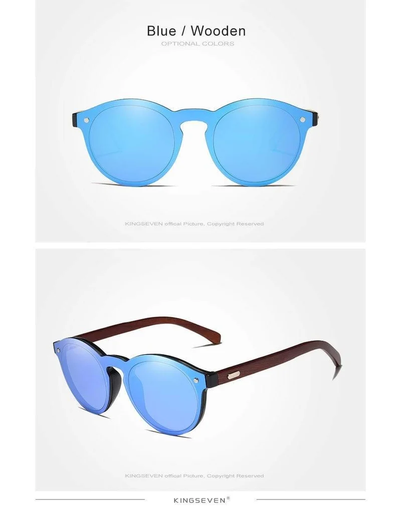 Natürliche handgefertigte Holzsonnenbrille UV400 Herren Sonnenbrille Damen Markendesign Original Palisander Brille Oculo