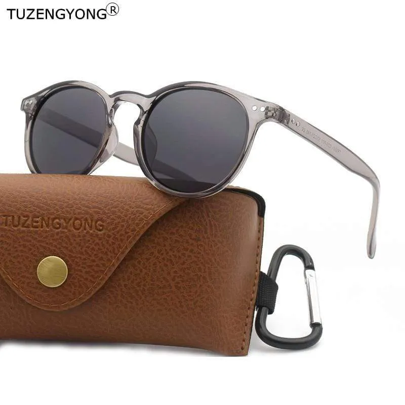 Unisex Ultraleichte TR90 Polarisierte Sonnenbrille Männer Frauen Fahren Runde Rosa Farbtöne Vintage Sonnenbrille Gafas De Sol