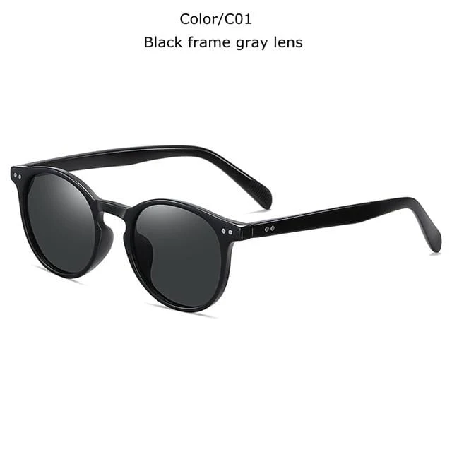 Unisex Ultraleichte TR90 Polarisierte Sonnenbrille Männer Frauen Fahren Runde Rosa Farbtöne Vintage Sonnenbrille Gafas De Sol