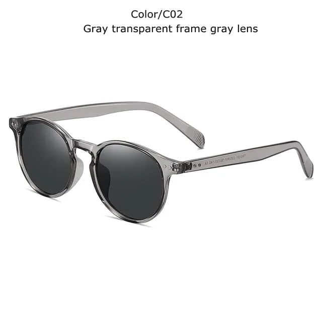 Unisex Ultraleichte TR90 Polarisierte Sonnenbrille Männer Frauen Fahren Runde Rosa Farbtöne Vintage Sonnenbrille Gafas De Sol