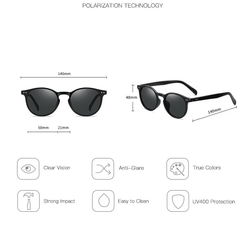 Unisex Ultraleichte TR90 Polarisierte Sonnenbrille Männer Frauen Fahren Runde Rosa Farbtöne Vintage Sonnenbrille Gafas De Sol