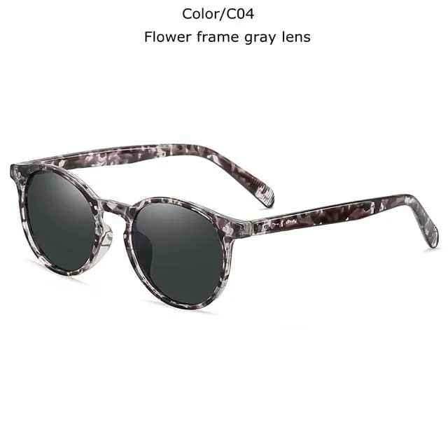 Unisex Ultraleichte TR90 Polarisierte Sonnenbrille Männer Frauen Fahren Runde Rosa Farbtöne Vintage Sonnenbrille Gafas De Sol