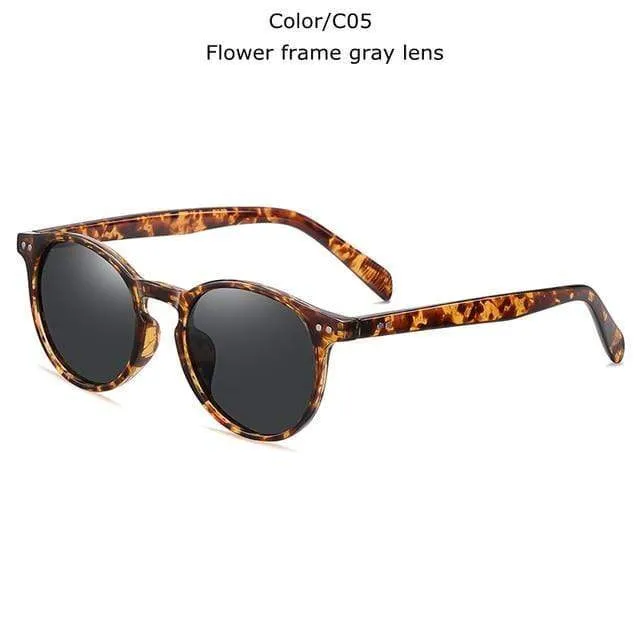 Unisex Ultraleichte TR90 Polarisierte Sonnenbrille Männer Frauen Fahren Runde Rosa Farbtöne Vintage Sonnenbrille Gafas De Sol