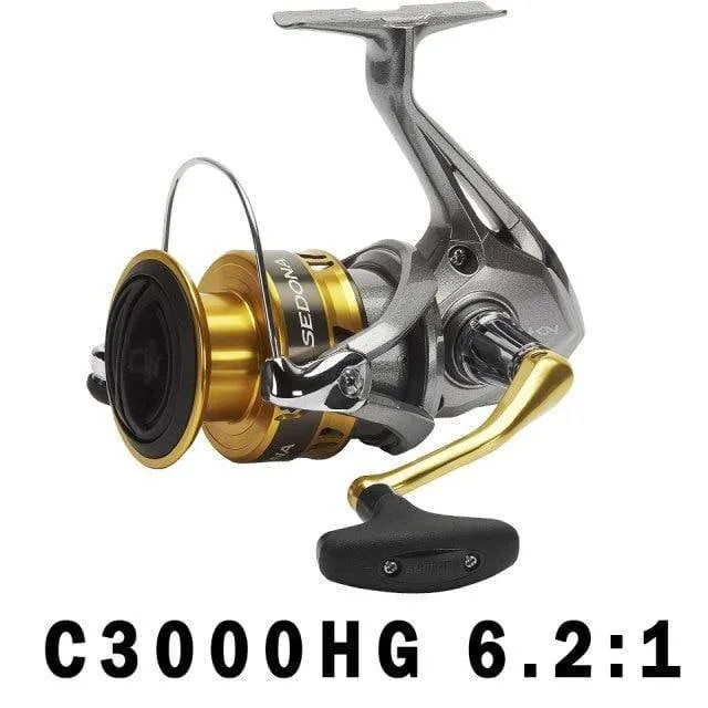 Spinning Angelrolle SEDONA 5.0:1/6.2:1/4.7:1 Verhältnis 3+1BB HAGANE GETRIEBE 3-11KG Leistung 1000-C5000XG