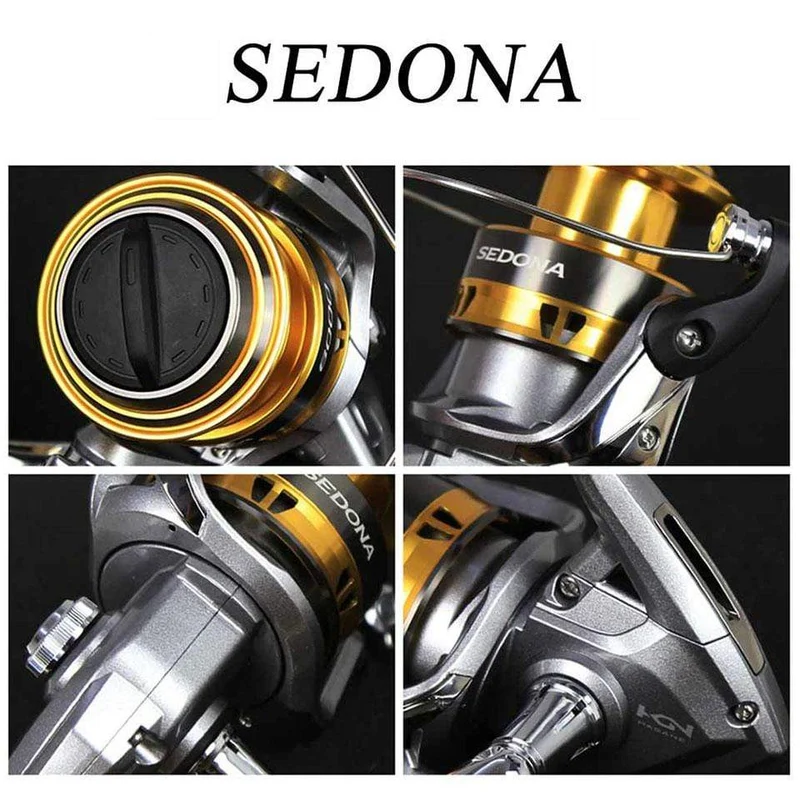 Spinning Angelrolle SEDONA 5.0:1/6.2:1/4.7:1 Verhältnis 3+1BB HAGANE GETRIEBE 3-11KG Leistung 1000-C5000XG