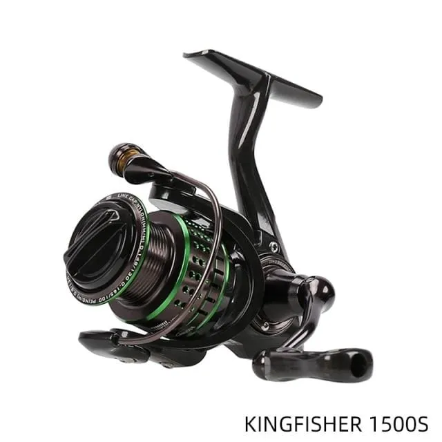 162g Ultraleicht Spinning Angelrolle Kingfisher 800 1000 1500S 1500 Beruf Köder Finesse System Trout Ajing Rad