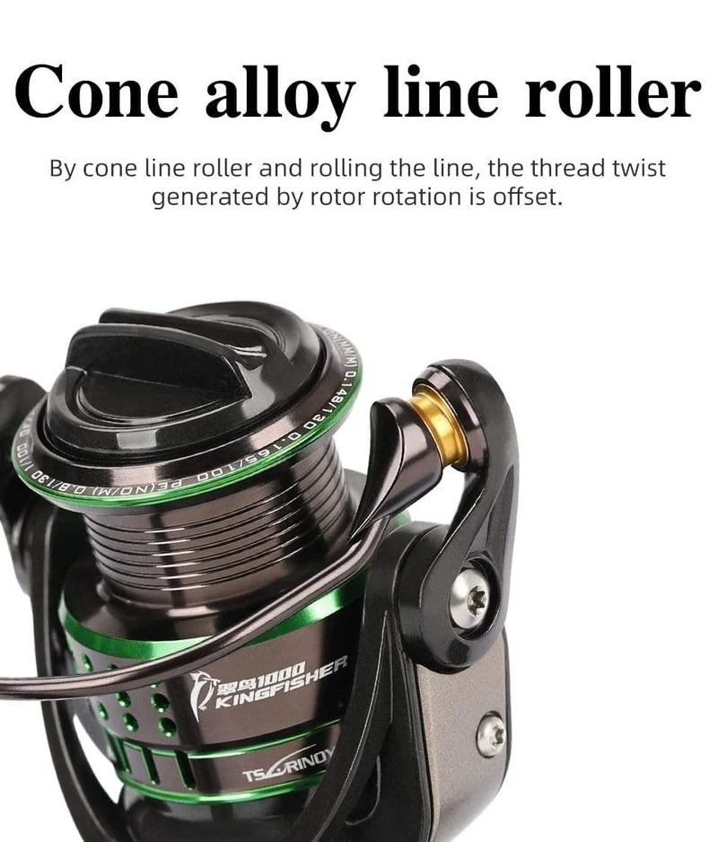 162g Ultraleicht Spinning Angelrolle Kingfisher 800 1000 1500S 1500 Beruf Köder Finesse System Trout Ajing Rad