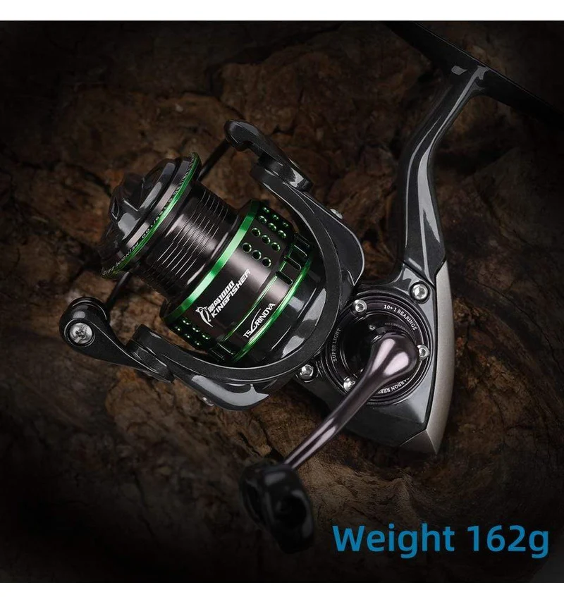 162g Ultraleicht Spinning Angelrolle Kingfisher 800 1000 1500S 1500 Beruf Köder Finesse System Trout Ajing Rad