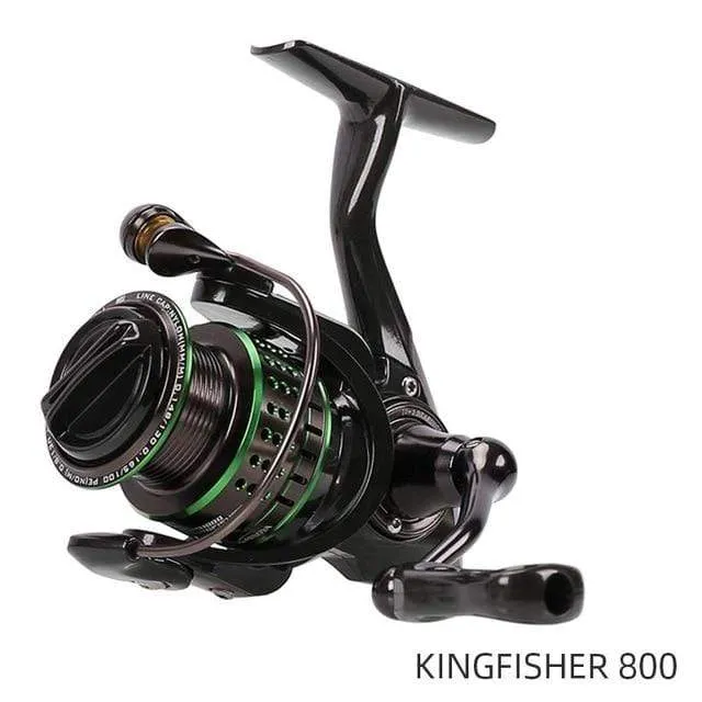 162g Ultraleicht Spinning Angelrolle Kingfisher 800 1000 1500S 1500 Beruf Köder Finesse System Trout Ajing Rad