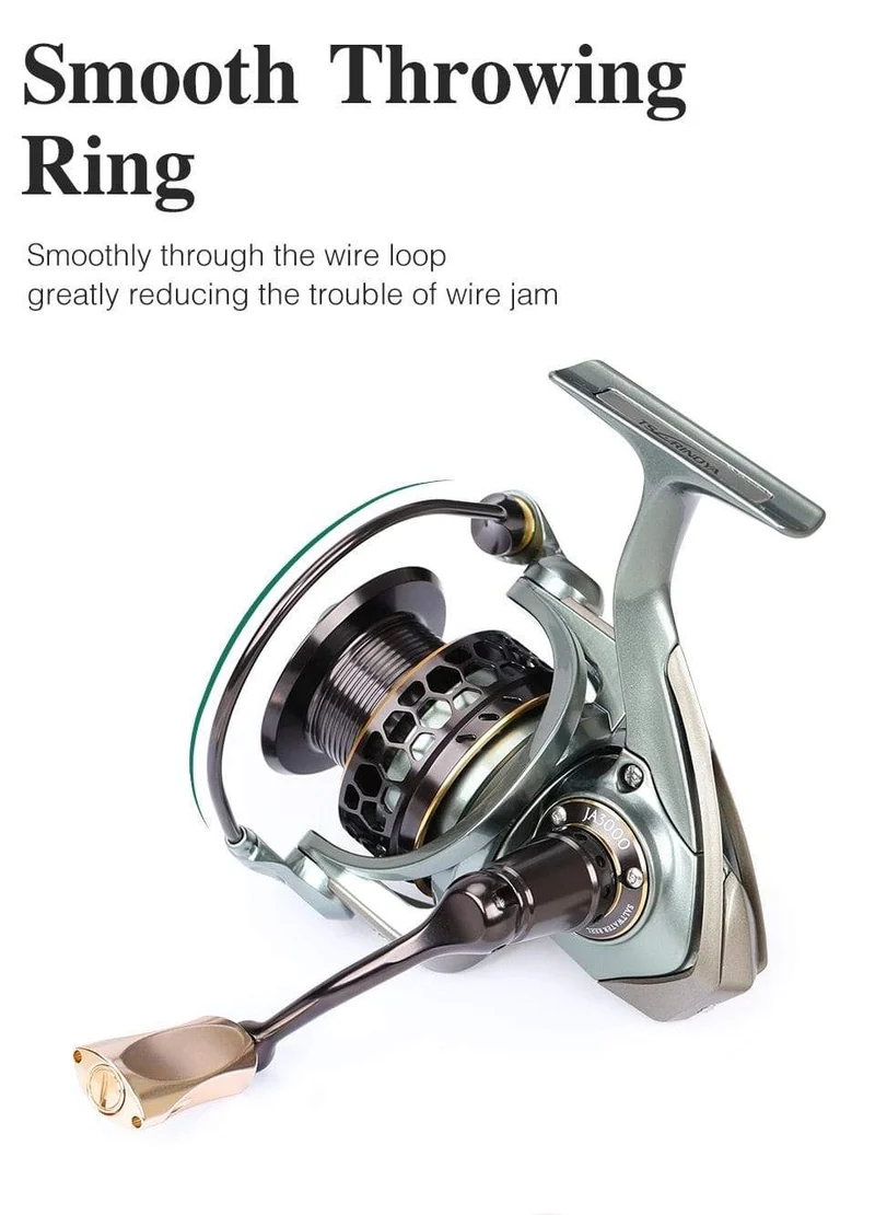 Spool Spinning Angelrolle JAGUAR 1000 2000 3000 185G 6KG Max Carbon Drag Karpfen Salzwasserrolle Bass Hecht Rad