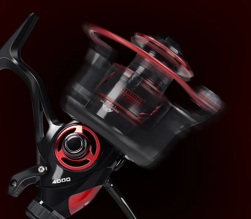 Baitfeeder III 12KG Drag Karpfen Angelrolle mit Extra Spule Vorder- und Hinterbremssystem Süßwasser-Spinnrolle