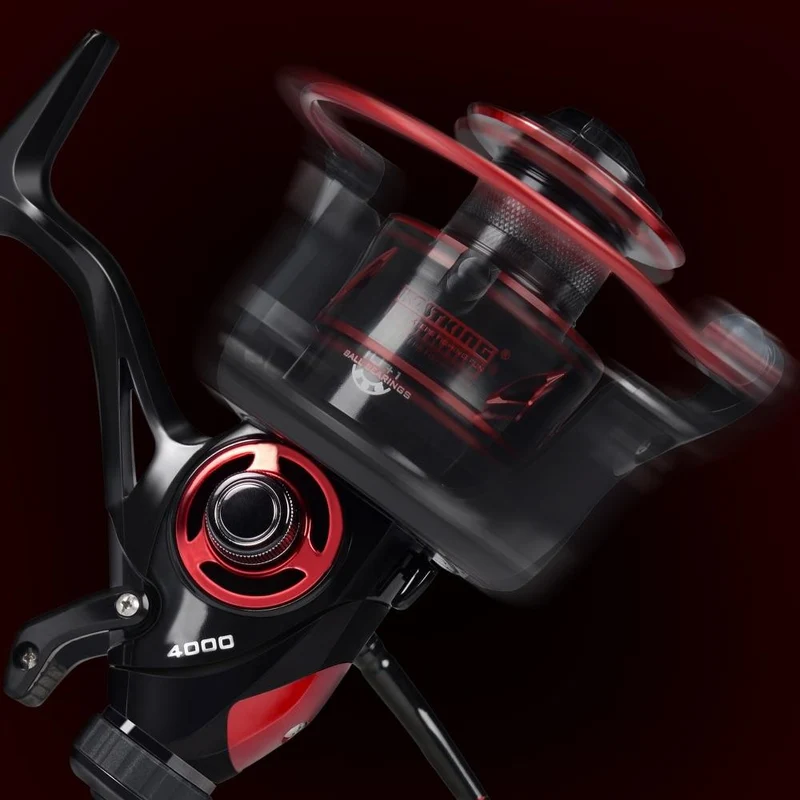 Baitfeeder III 12KG Drag Karpfen Angelrolle mit Extra Spule Vorder- und Hinterbremssystem Süßwasser-Spinnrolle