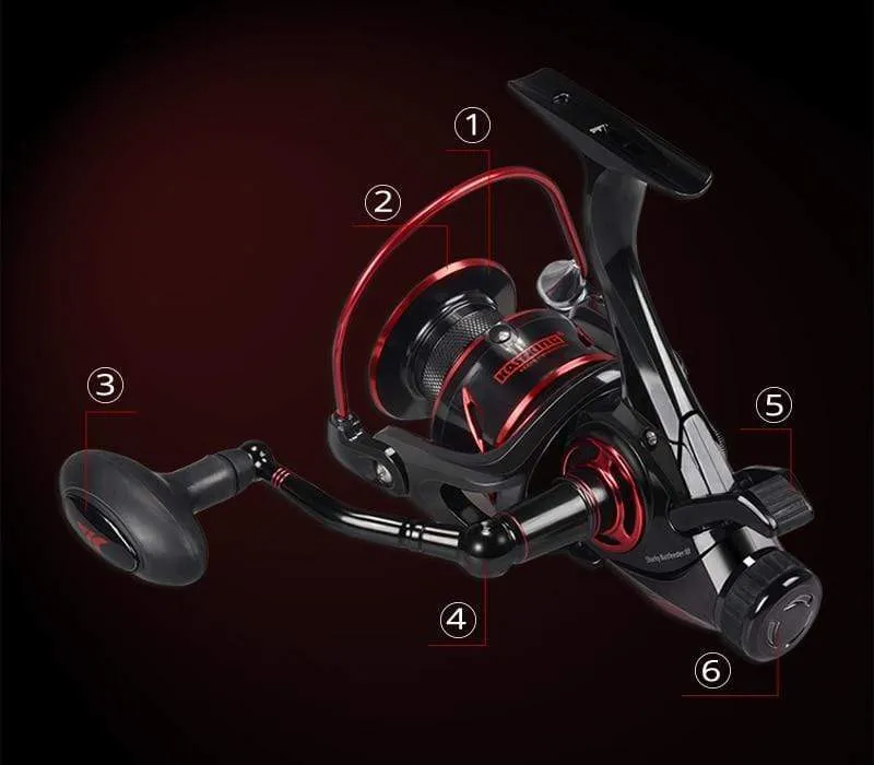 Baitfeeder III 12KG Drag Karpfen Angelrolle mit Extra Spule Vorder- und Hinterbremssystem Süßwasser-Spinnrolle
