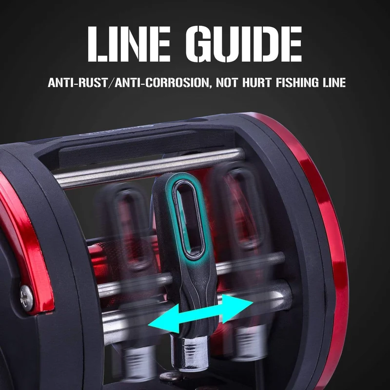 Trolling Drum Angelrollen DTR-30 Links/Rechts Hand 3+1BB Trolling Drum Angelrolle Max Drag 28kg Pesca