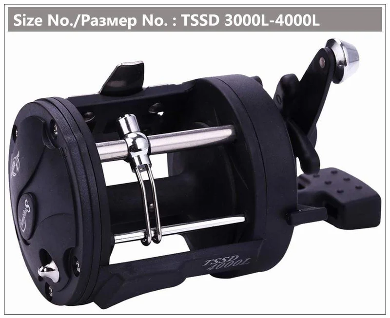 Trolling Drum Angelrollen DTR-30 Links/Rechts Hand 3+1BB Trolling Drum Angelrolle Max Drag 28kg Pesca