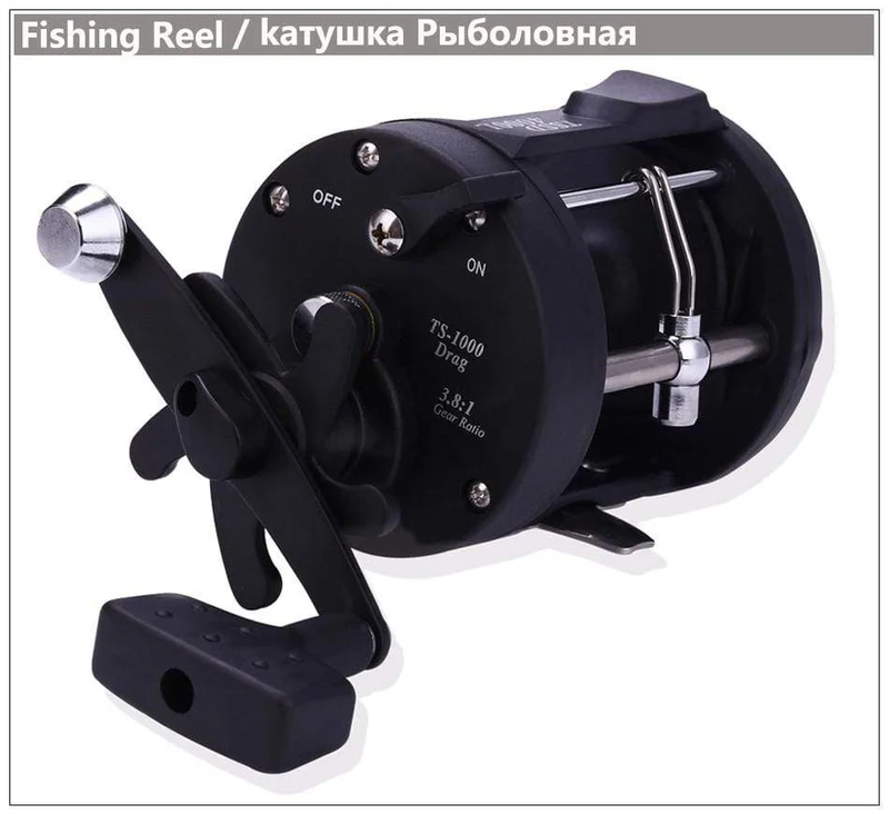 Trolling Drum Angelrollen DTR-30 Links/Rechts Hand 3+1BB Trolling Drum Angelrolle Max Drag 28kg Pesca