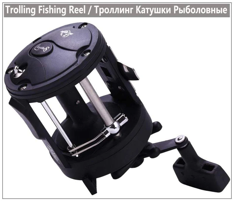 Trolling Drum Angelrollen DTR-30 Links/Rechts Hand 3+1BB Trolling Drum Angelrolle Max Drag 28kg Pesca