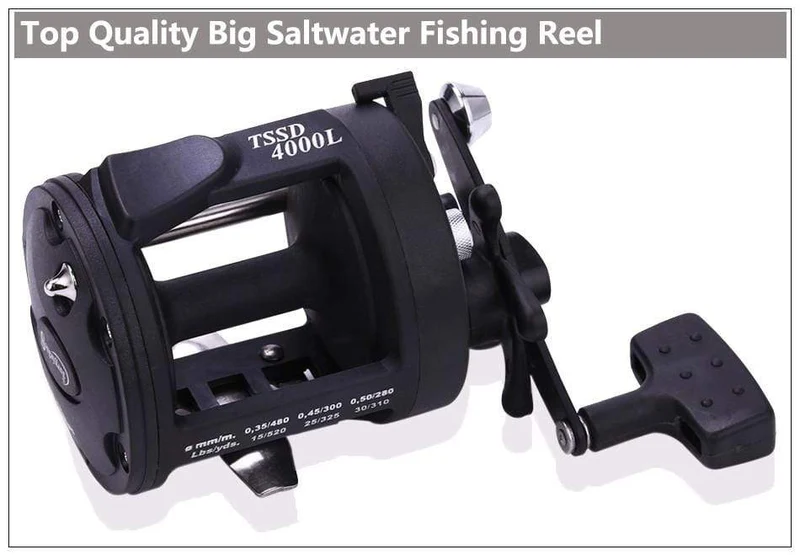 Trolling Drum Angelrollen DTR-30 Links/Rechts Hand 3+1BB Trolling Drum Angelrolle Max Drag 28kg Pesca