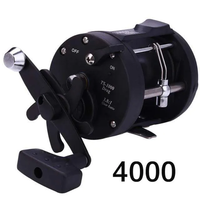 Trolling Drum Angelrollen DTR-30 Links/Rechts Hand 3+1BB Trolling Drum Angelrolle Max Drag 28kg Pesca