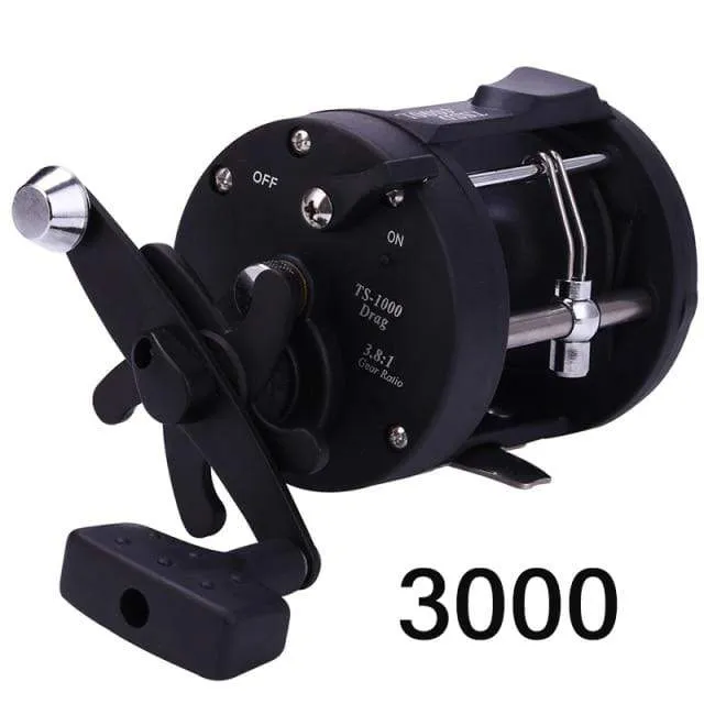 Trolling Drum Angelrollen DTR-30 Links/Rechts Hand 3+1BB Trolling Drum Angelrolle Max Drag 28kg Pesca