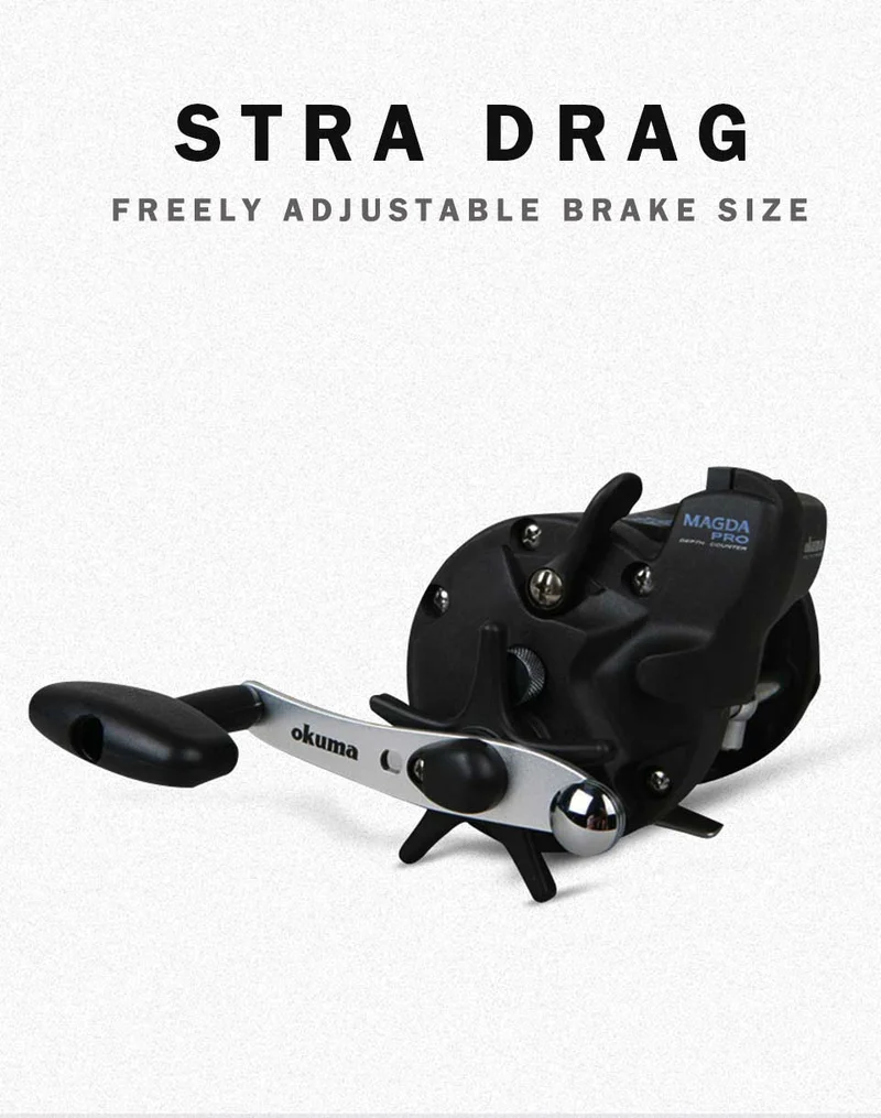 Angelrolle MAGDA Linecounter DT MA-15DT-T Multirolle Sea Baitcasting Reel