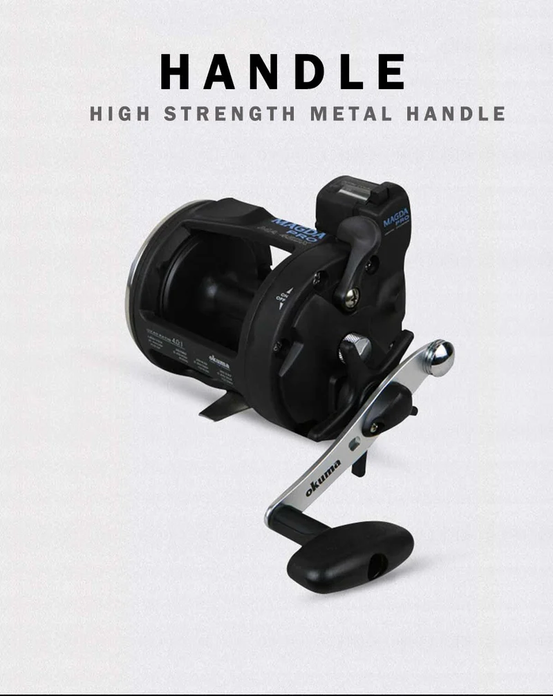 Angelrolle MAGDA Linecounter DT MA-15DT-T Multirolle Sea Baitcasting Reel