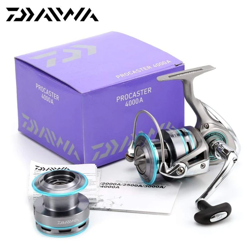 DAIWA PROCASTER 2000A 2500A 3000A 4000A Spinning Angelrolle 7BB Klappgriff Salzwasserkarpfen Kostenlose Metallersatzspule Angelgerät