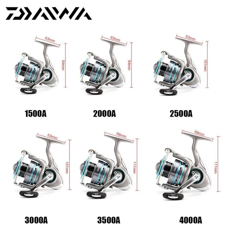 DAIWA PROCASTER 2000A 2500A 3000A 4000A Spinning Angelrolle 7BB Klappgriff Salzwasserkarpfen Kostenlose Metallersatzspule Angelgerät