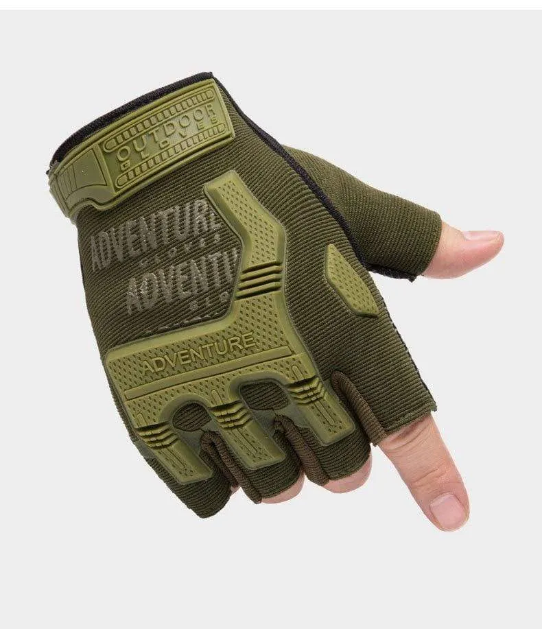 Männer Outdoor Kurze Finger Handschuhe Weiche Gummi Schutz Pad Sport Armee Militärische Taktische Airsoft Schießen Jagd
