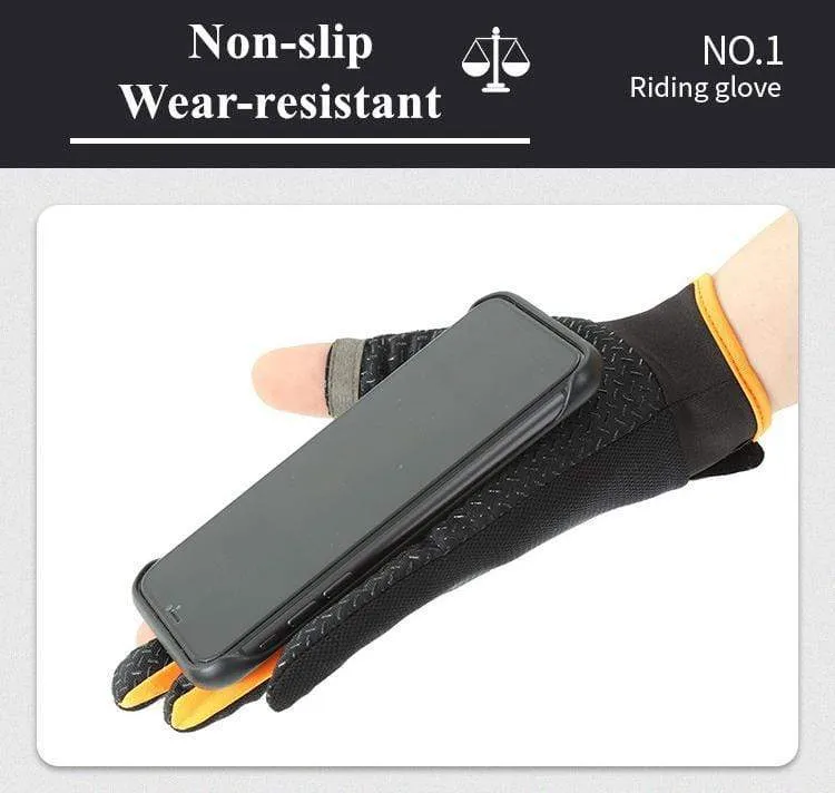 Sommer Fahrradhandschuhe Herren Mesh Atmungsaktive dünne Angelhandschuhe Anti Slip Halbfinger Sport Fahrradhandschuhe