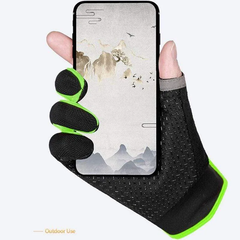 Sommer Fahrradhandschuhe Herren Mesh Atmungsaktive dünne Angelhandschuhe Anti Slip Halbfinger Sport Fahrradhandschuhe